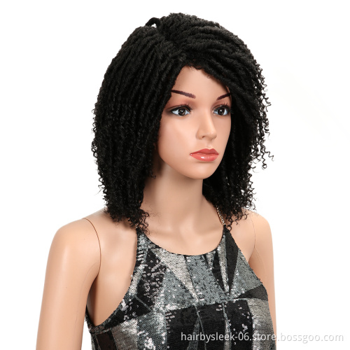 13 inch synthetic machine made wig popular black short dread lock hair wigs for black women wigs synthetic hair